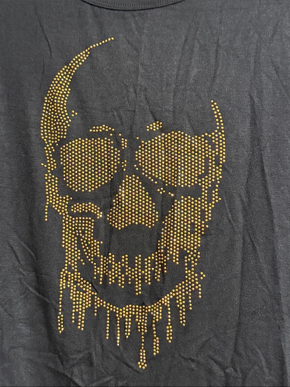 Vocal USA black & gold lightweight knit tank top shirt size LARGE